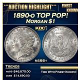 1890-o Morgan Dollar TOP POP! $1 ms66+ SEGS