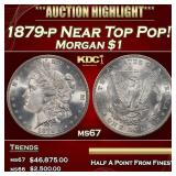 1879-p Morgan Dollar Near Top Pop! $1 ms67 SEGS