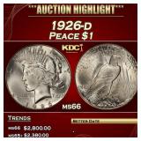 1926-d Peace Dollar $1 ms66 SEGS