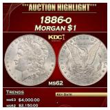 1886-o Morgan Dollar $1 ms62 USCG