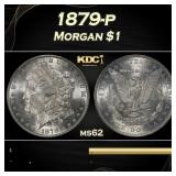 1879-p Morgan Dollar $1 Grades ms62
