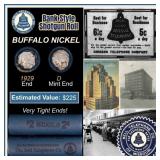Buffalo Nickel Shotgun Roll in Old Bank Style 