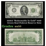 1928A $100 Green Seal Federal Reserve Note Grades