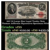 1917 Speelman/White $2 Large Size Legal Tender Not