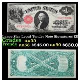 1917 $1 Large Size Legal Tender Note Grades Choice
