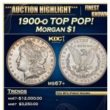 1900-o Morgan Dollar TOP POP! $1 ms67+ SEGS