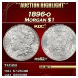 1896-o Morgan Dollar $1 ms62+ USCG