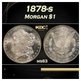 1878-s Morgan Dollar $1 Grades ms63