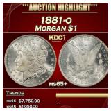 1881-o Morgan Dollar $1 ms65+ SEGS