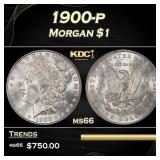1900-p Morgan Dollar $1 Grades ms66