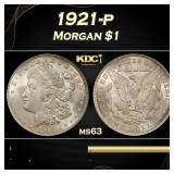 1921-p Morgan Dollar $1 Grades ms63