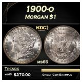 1900-o Morgan Dollar $1 Grades ms65