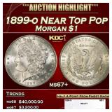 1899-o Morgan Dollar Near Top Pop $1 ms67+ SEGS