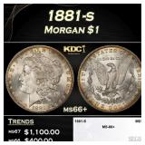 1881-s Morgan Dollar $1 ms66+ SEGS