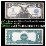 1899 $1 large size Silver Certificate "Black Eagle