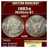 1883-s Morgan Dollar $1 ms62 USCG