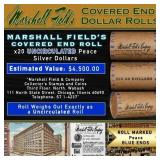 MARSHALL FIELDS RARE UNC BLUE Lvl 20 Coin Peace Ro