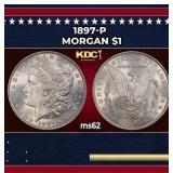 1897-p Morgan Dollar $1 Grades ms62