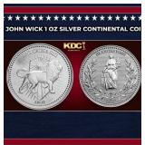 John Wick 1 oz Silver Continental Coin Round