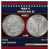 1883-s Morgan Dollar $1 au58 SEGS