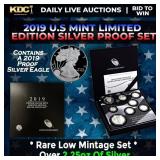 RARE 2019 United States Mint Limited Edition Silve
