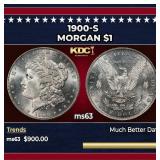 1900-s Morgan Dollar $1 Grades ms63