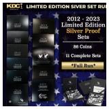 2012-2023 Limited Edition Silver Proof Sets - 86 C