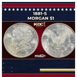 1881-s Morgan Dollar $1 Grades ms62+