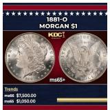 1881-o Morgan Dollar $1 ms65+ SEGS