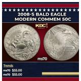 2008-s Bald Eagle Modern Commem Half Dollar 50c ms