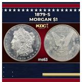 1879-s Morgan Dollar $1 Grades ms63