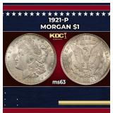 1921-p Morgan Dollar $1 Grades ms63