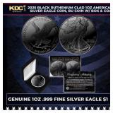 2025 Black Ruthenium Clad 1oz American Silver Eagl