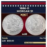 1886-o Morgan Dollar $1 Grades au58