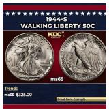 1944-s Walking Liberty Half Dollar 50c Grades ms65
