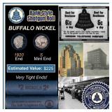 Buffalo Nickel Shotgun Roll in Old Bank Style 