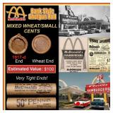 Lincoln Wheat Cent 1c Mixed Roll Orig Brandt McDon