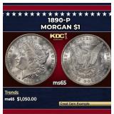 1890-p Morgan Dollar $1 ms65 SEGS