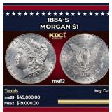 1884-s Morgan Dollar $1 ms62 USCG