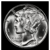 1940-d Mercury Dime 10c ms67 fsb SEGS