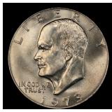 1973-p Eisenhower Dollar Near Top Pop $1 ms66+ SEG