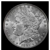 1891-p Morgan Dollar $1 Grades ms65 SEGS