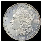 1898-p Morgan Dollar $1 Grades ms62