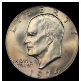 1974-p Eisenhower Dollar TOP POP! $1 ms67 SEGS