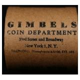 10 Coin UNC Peace GIMBLES Roll B+