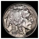 1938-d/d Buffalo Nickel Near Top Pop 5c ms67+ SEGS