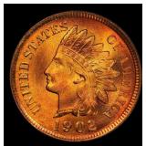 1902 Indian Cent Near Top Pop! 1c ms67 rd SEGS