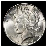 1934-d Peace Dollar $1 ms65 SEGS