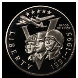 1991-1995-P WWII Proof Modern Commem Half Dollar 5