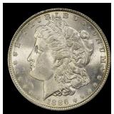 1886-p Morgan Dollar $1 Grades ms64